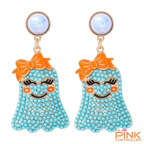 Beaded Halloween Earrings