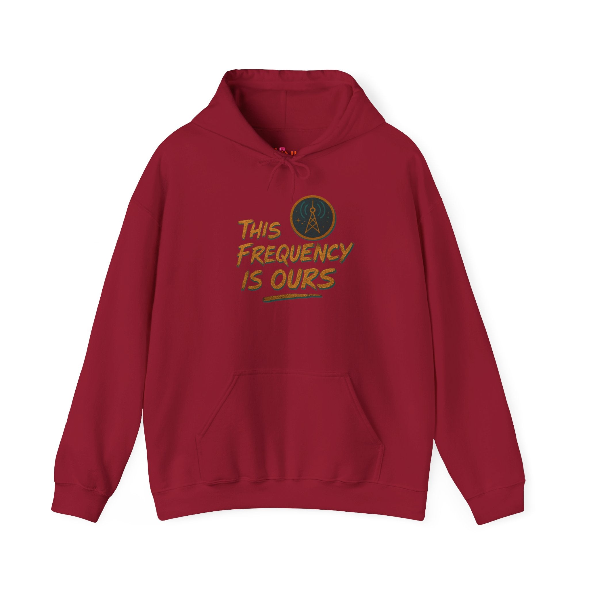 'This Frequency is Ours' Inspirational Cozy Hoodie