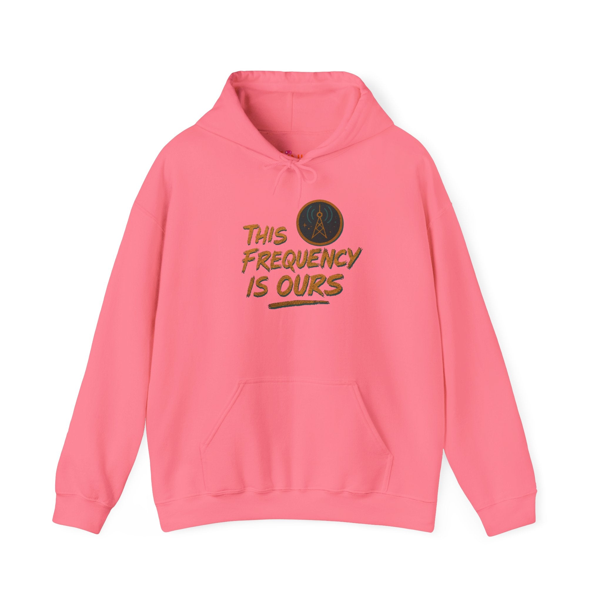 'This Frequency is Ours' Inspirational Cozy Hoodie