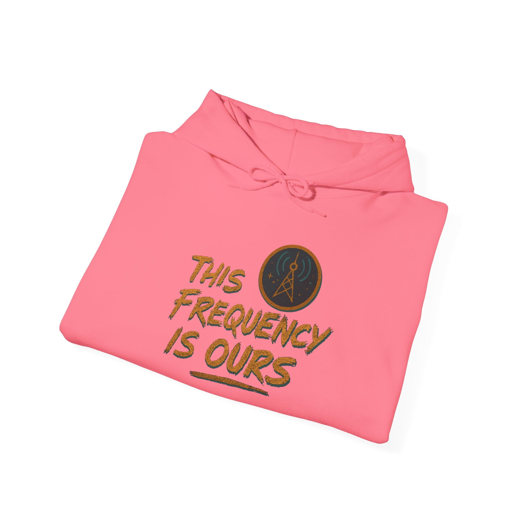 'This Frequency is Ours' Inspirational Cozy Hoodie