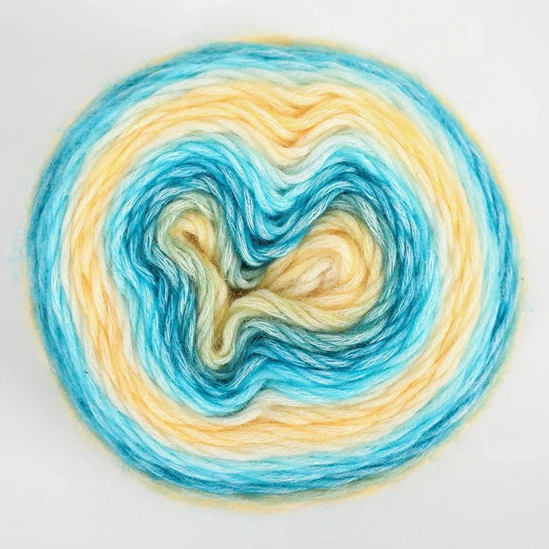 4pcs Gradient Cake Yarn Rainbow Autumn/Winter - The Pink Controller