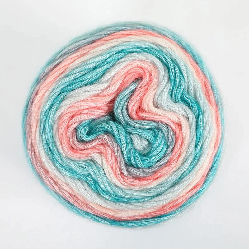 4pcs Gradient Cake Yarn Rainbow Autumn/Winter - The Pink Controller