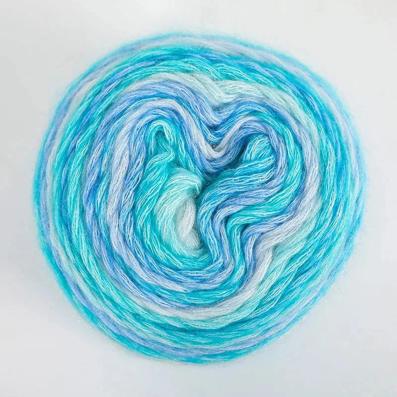 4pcs Gradient Cake Yarn Rainbow Autumn/Winter - The Pink Controller