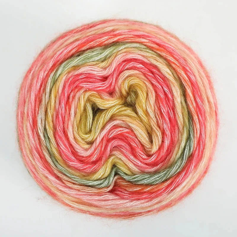 4pcs Gradient Cake Yarn Rainbow Autumn/Winter - The Pink Controller