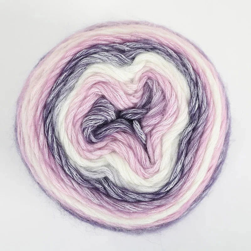 4pcs Gradient Cake Yarn Rainbow Autumn/Winter - The Pink Controller