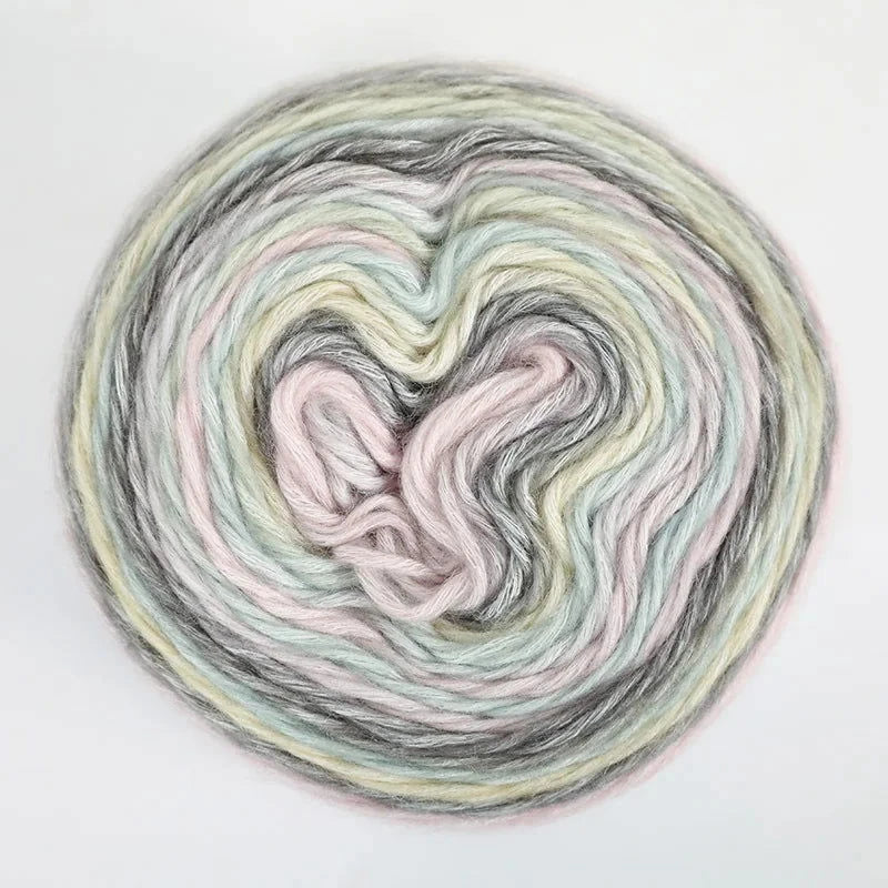 4pcs Gradient Cake Yarn Rainbow Autumn/Winter - The Pink Controller