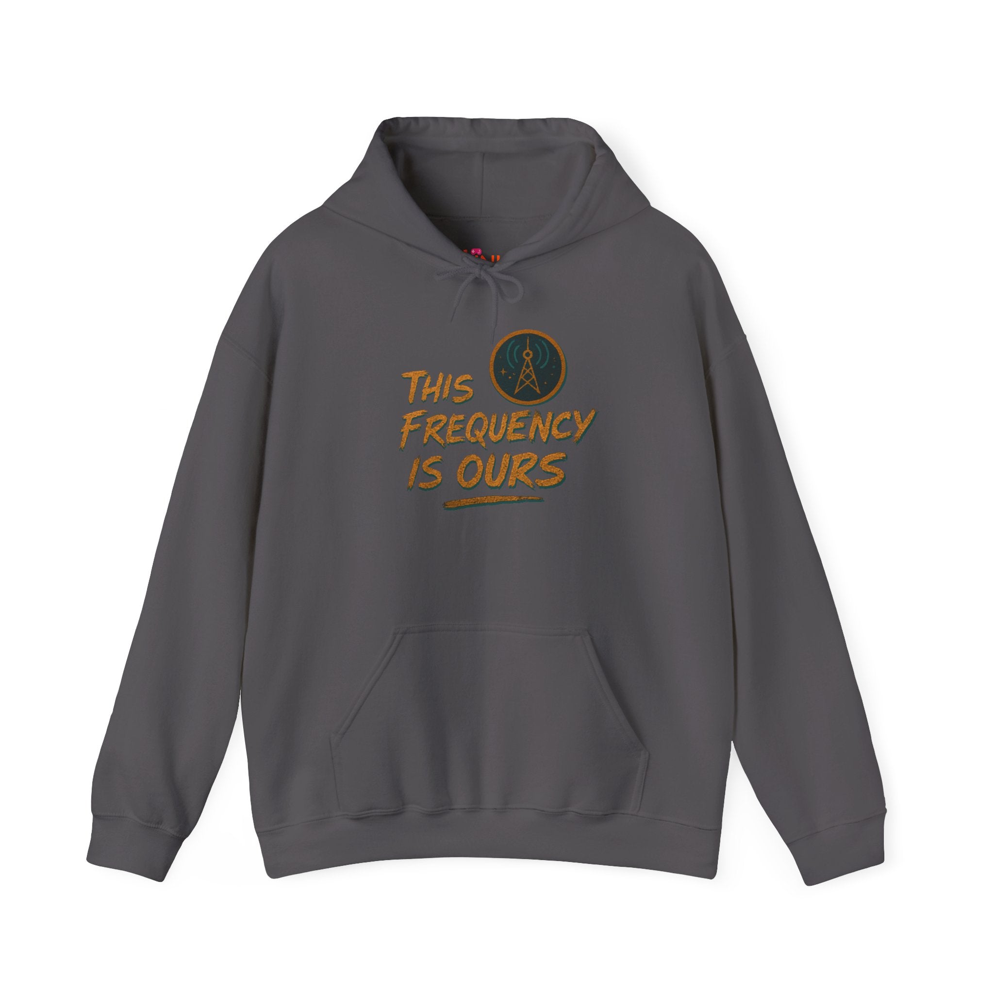 'This Frequency is Ours' Inspirational Cozy Hoodie