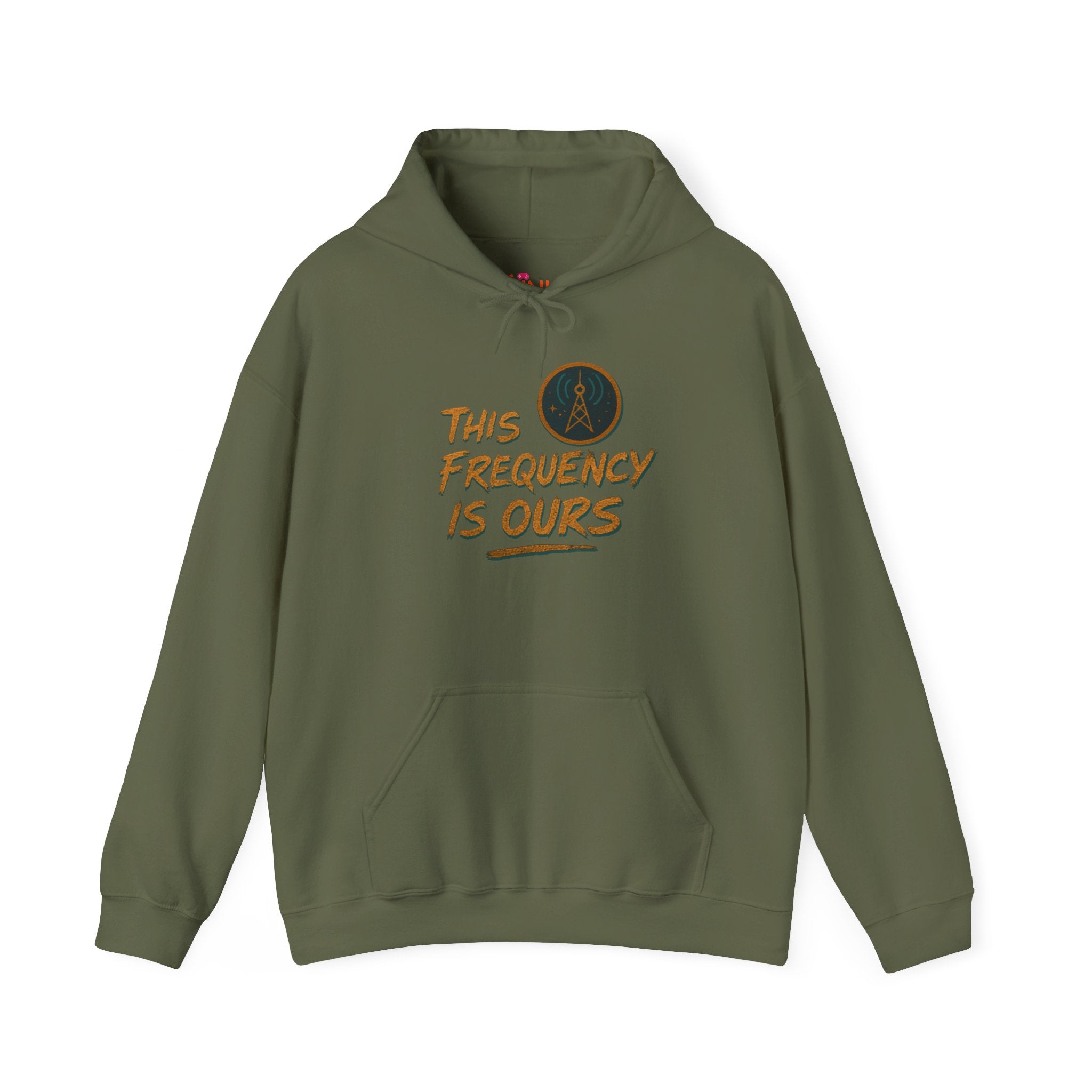 'This Frequency is Ours' Inspirational Cozy Hoodie