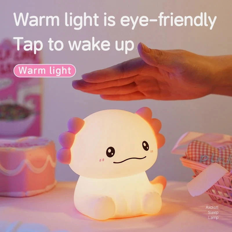 Axolotl Night Light - The Pink Controller
