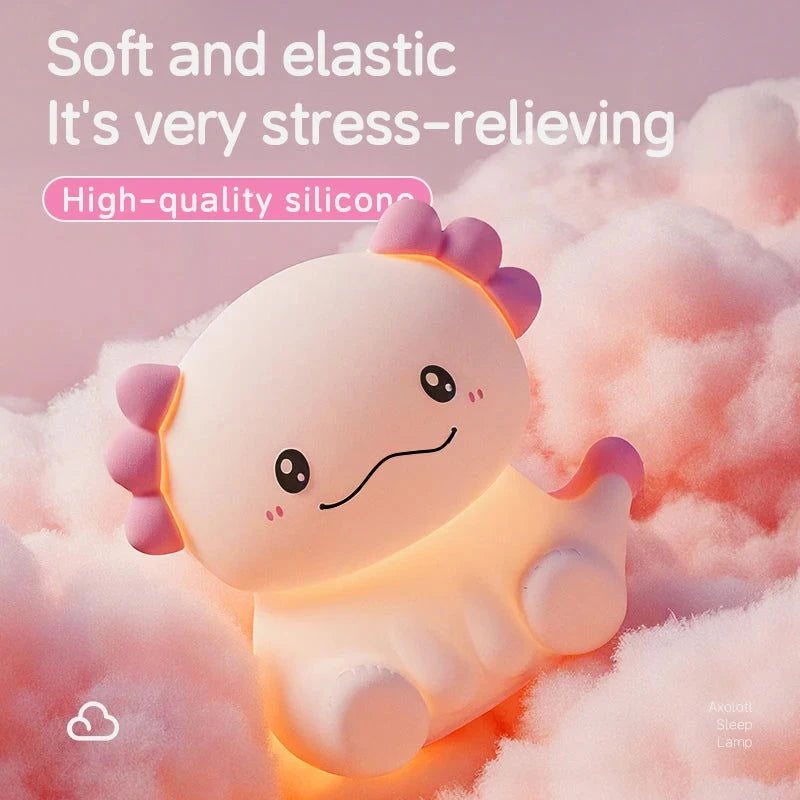 Axolotl Night Light - The Pink Controller