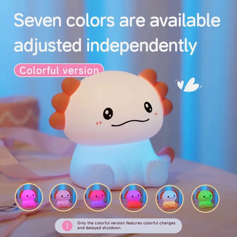 Axolotl Night Light - The Pink Controller