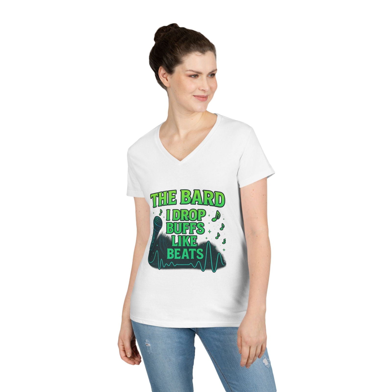 Bard V-Neck T-Shirt - The Pink Controller