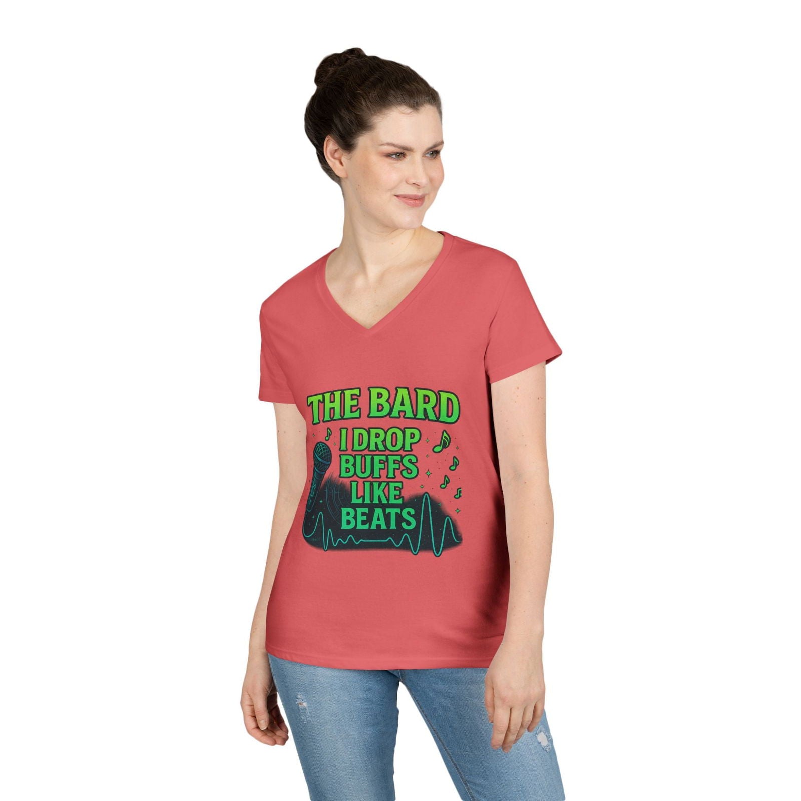 Bard V-Neck T-Shirt - The Pink Controller