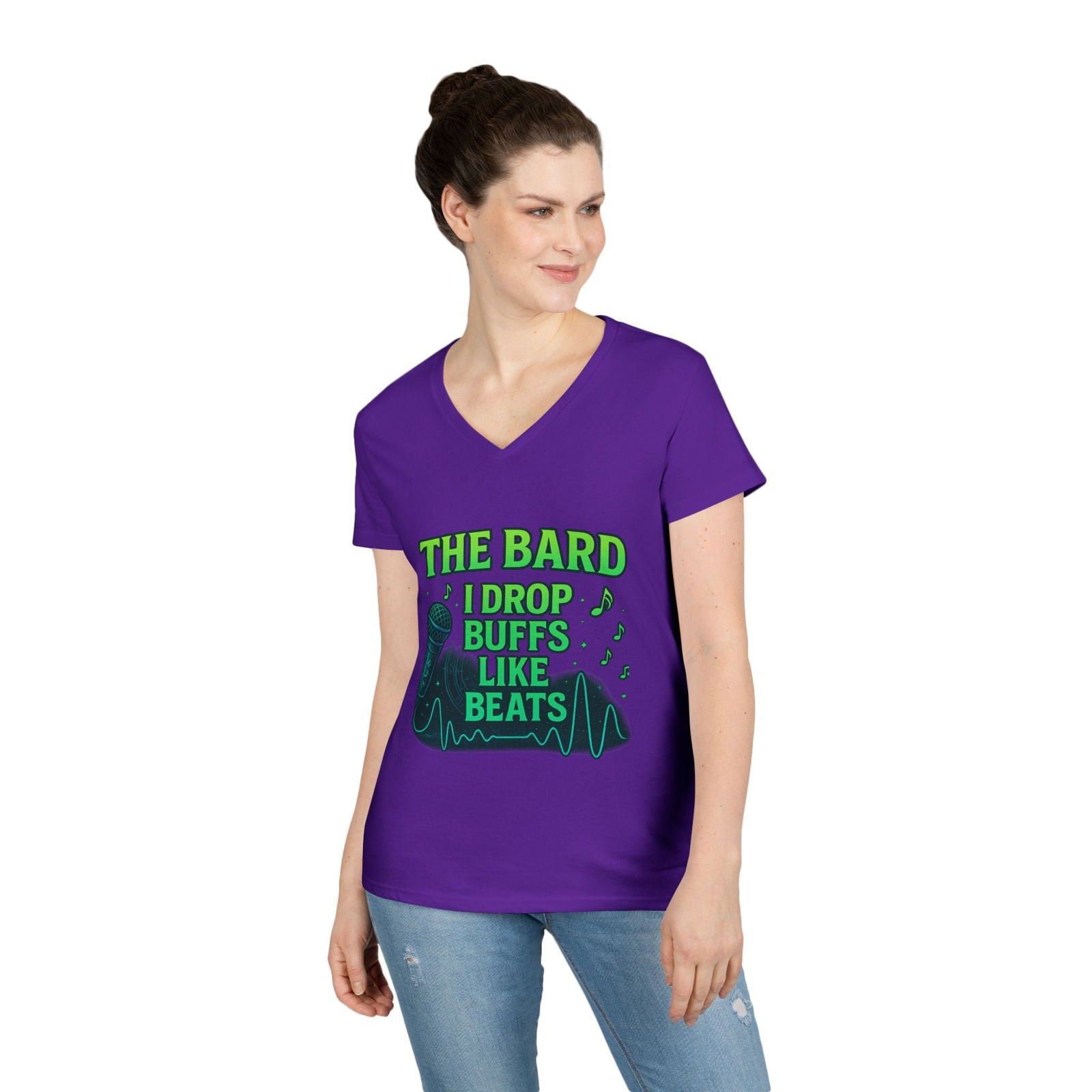 Bard V-Neck T-Shirt - The Pink Controller