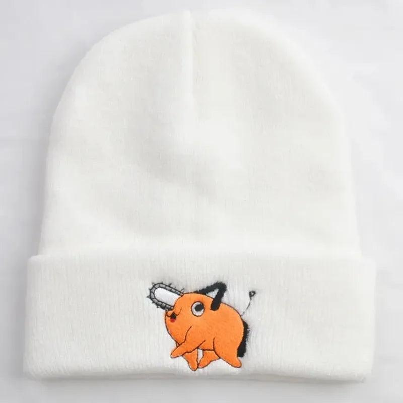 Chainsaw Man Knitted Plush Hat - The Pink Controller