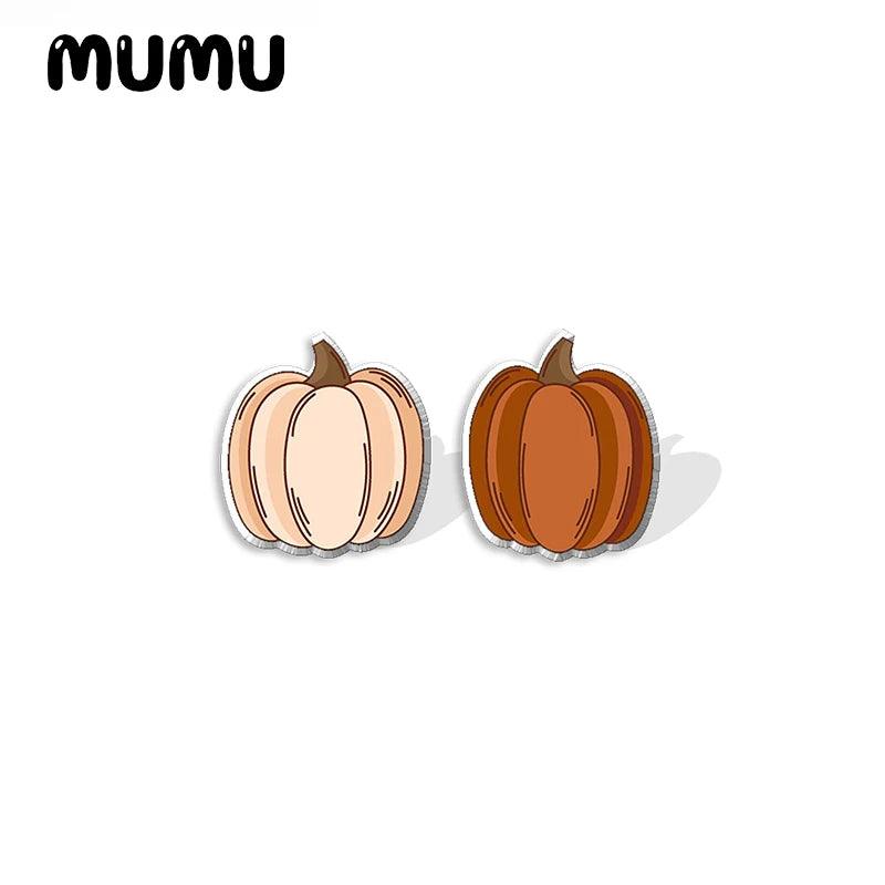 Fall Spice Dessert Acrylic Stud Earrings by Mumu - The Pink Controller