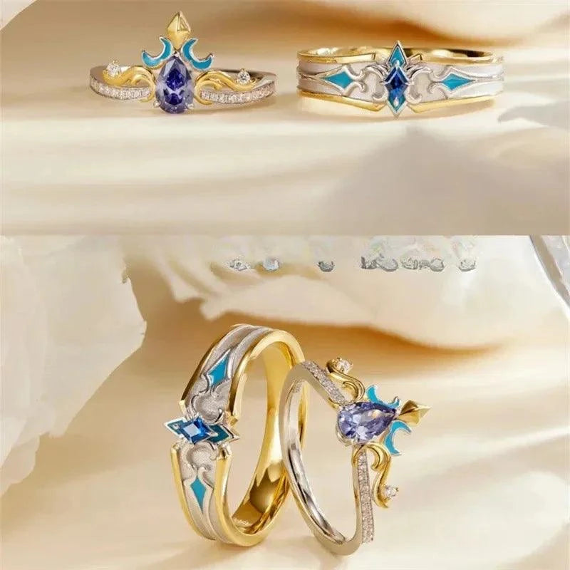 Genshin Impact Neuvillette-Couple Rings - The Pink Controller