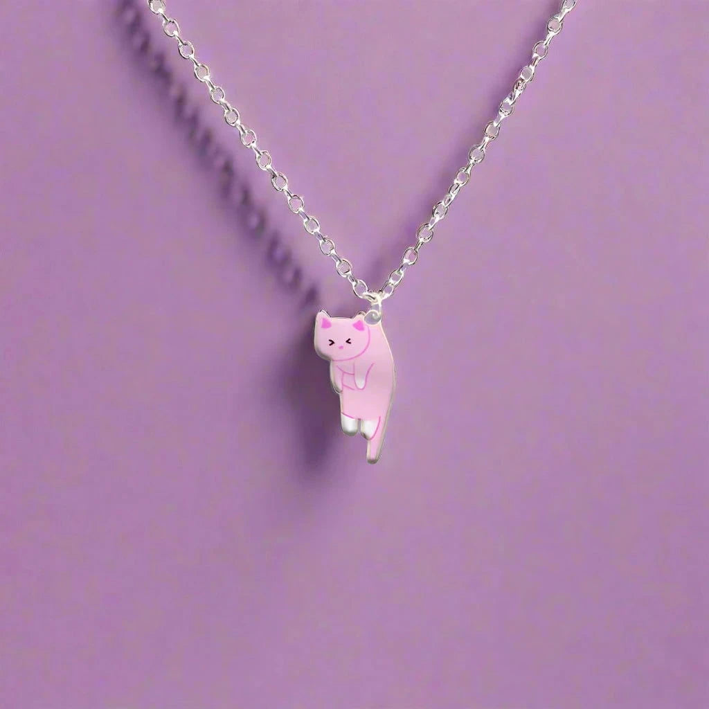 Kitten Charm Necklace - The Pink Controller