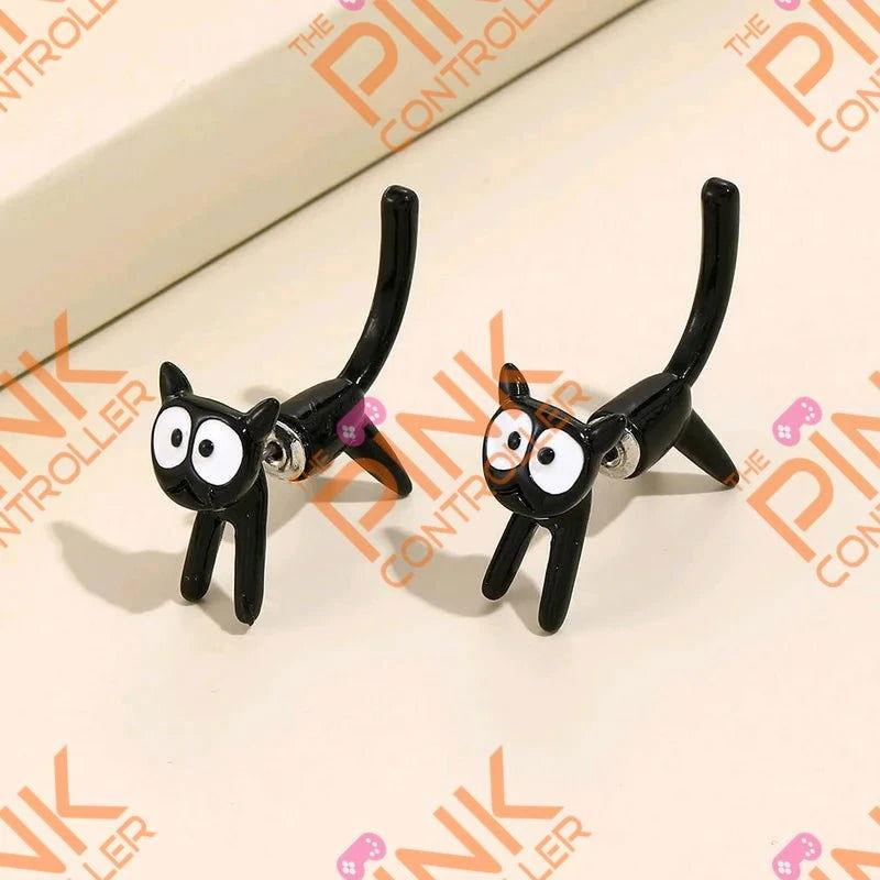 Magical Feline Express Earrings - The Pink Controller