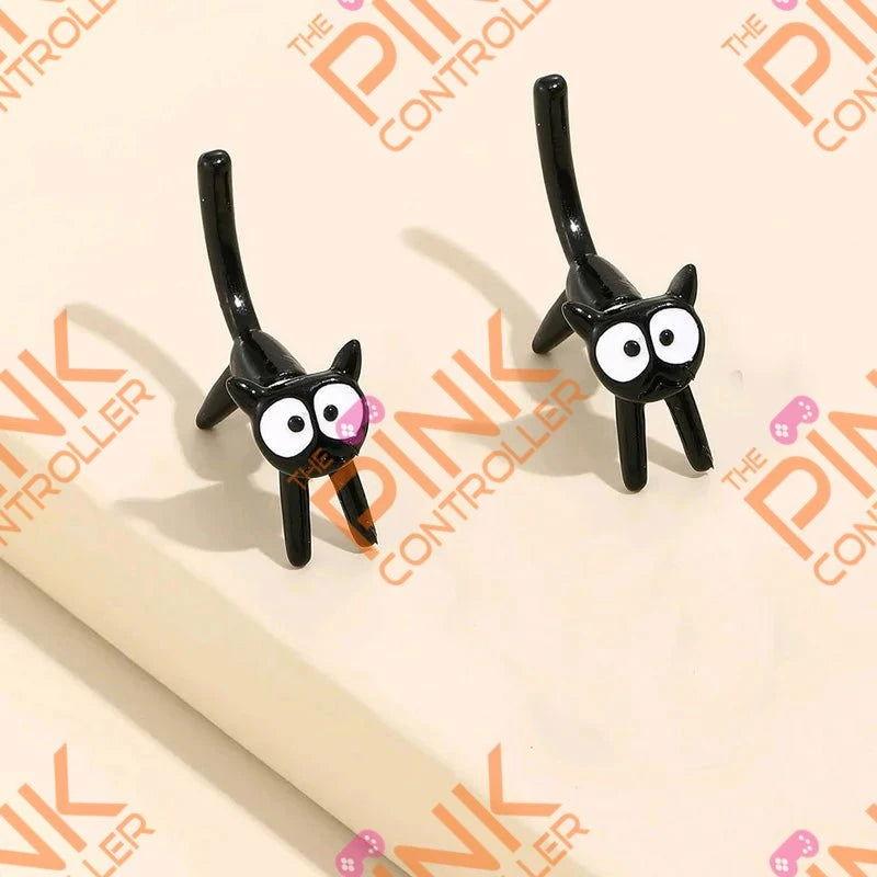 Magical Feline Express Earrings - The Pink Controller