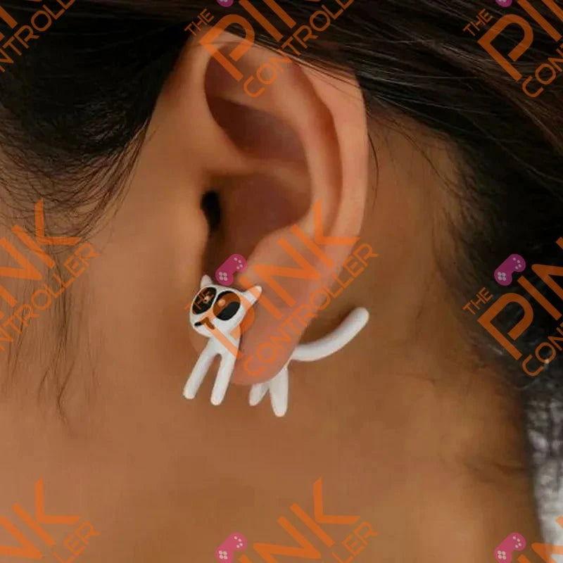 Magical Feline Express Earrings - The Pink Controller