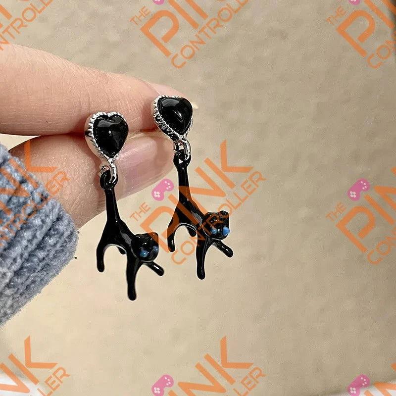 Magical Feline Express Earrings - The Pink Controller