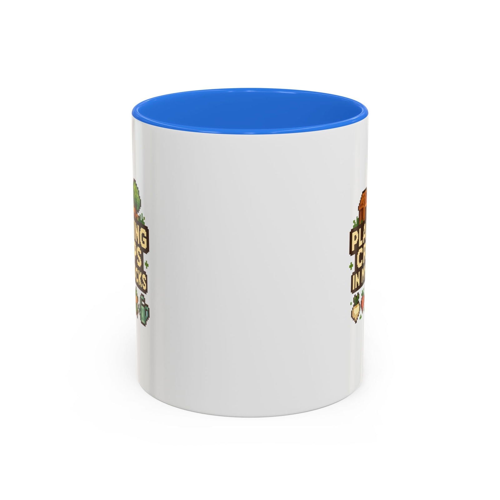 Mug - Pixel Farm-Plantin Crops in my Socks Design - The Pink Controller