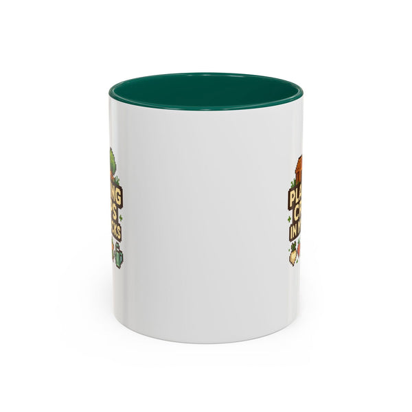 Mug - Pixel Farm-Plantin Crops in my Socks Design - The Pink Controller
