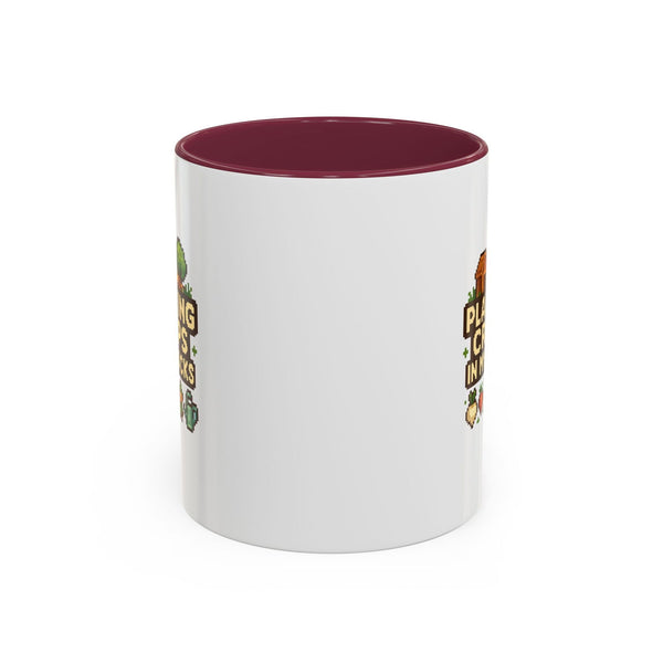 Mug - Pixel Farm-Plantin Crops in my Socks Design - The Pink Controller