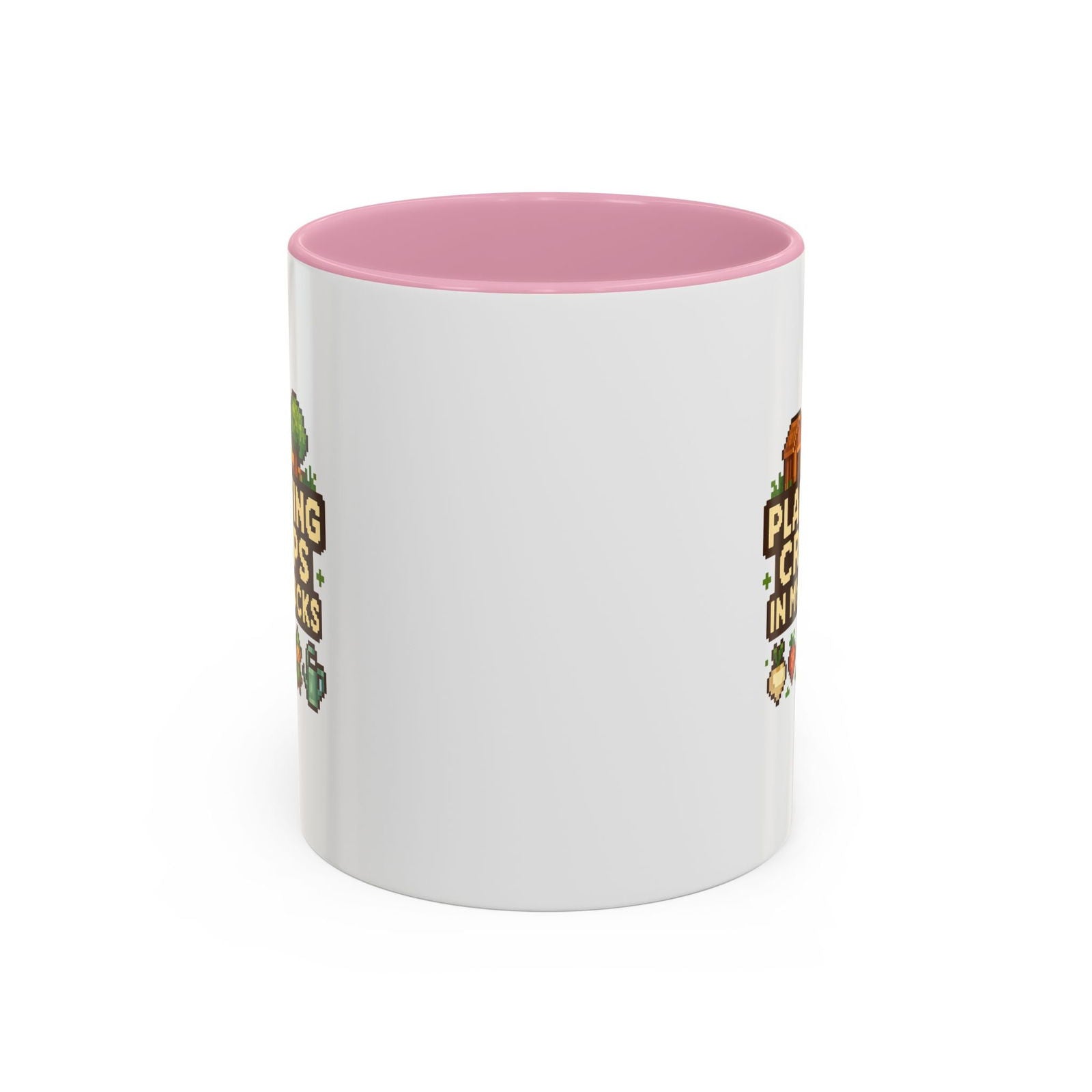 Mug - Pixel Farm-Plantin Crops in my Socks Design - The Pink Controller