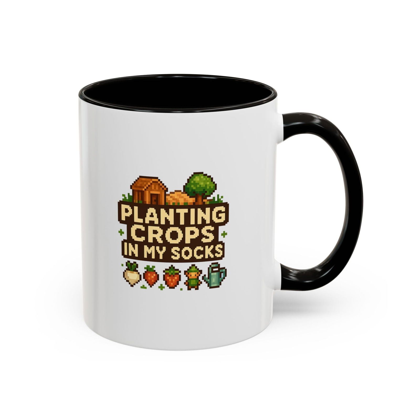 Mug - Pixel Farm-Plantin Crops in my Socks Design - The Pink Controller