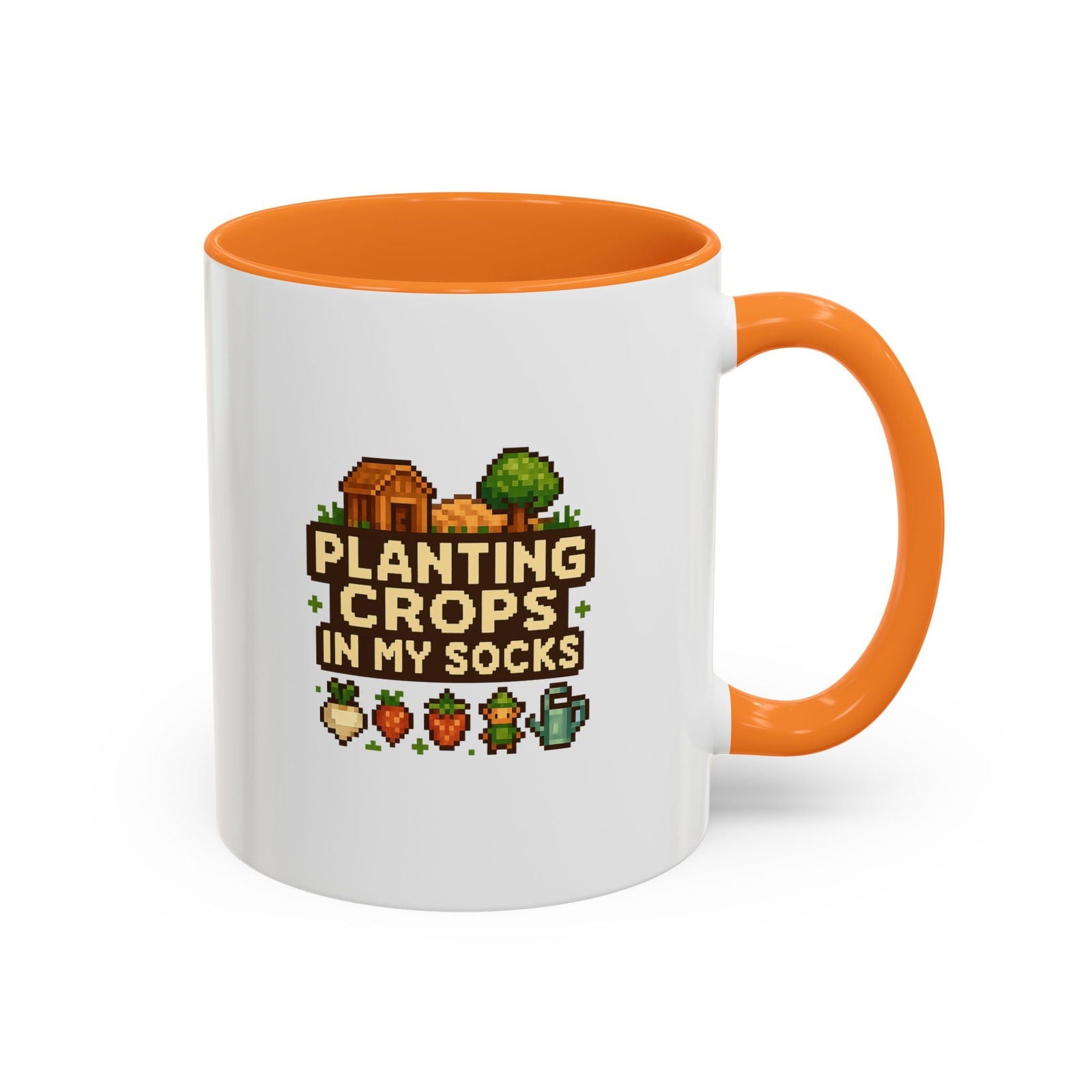 Mug - Pixel Farm-Plantin Crops in my Socks Design - The Pink Controller
