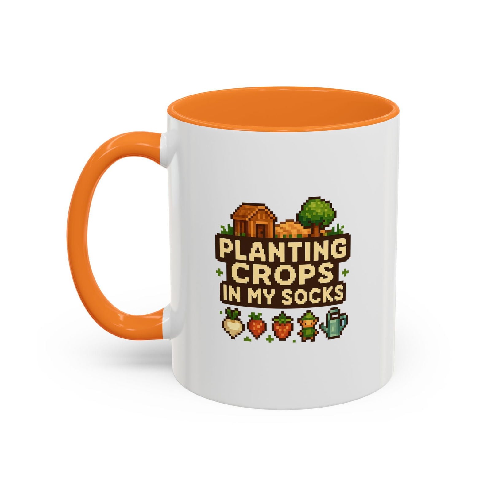 Mug - Pixel Farm-Plantin Crops in my Socks Design - The Pink Controller