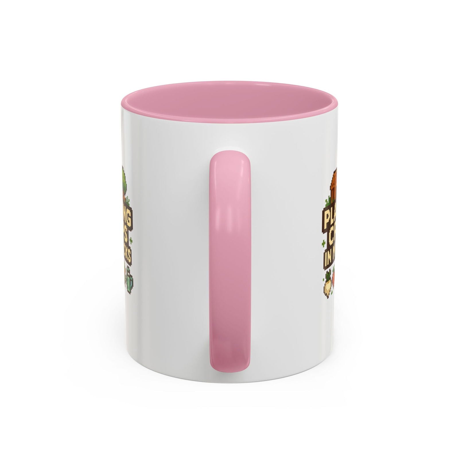 Mug - Pixel Farm-Plantin Crops in my Socks Design - The Pink Controller