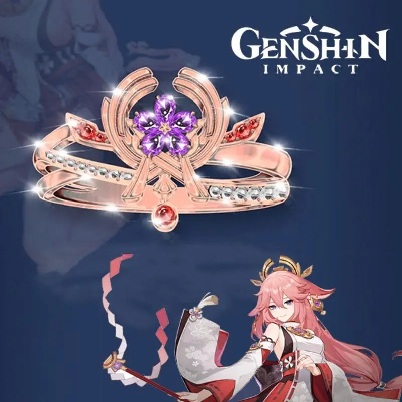 Genshin Impact|Yae Miko Adjustable Rings