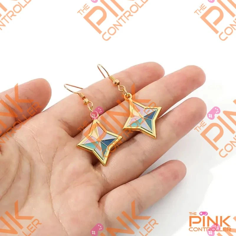 Genshin Impact Primogem Earrings - Jewelry