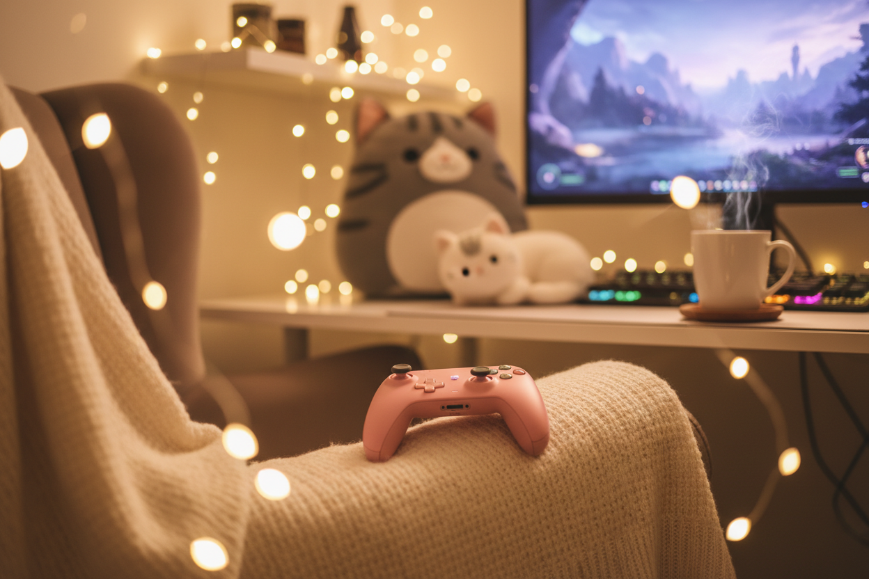 Cozy Gamer The Pink Controller