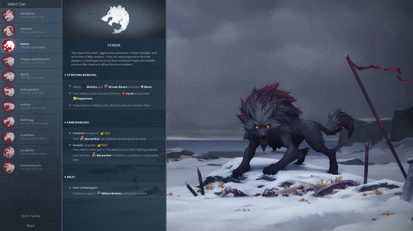 Northgard Extended Campaign and Evolving Clan System