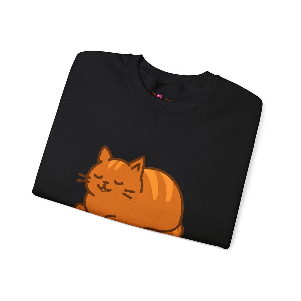 Pumpkin Loaf Crewneck Sweatshirt - Cozy Kitty Pumpkin Loaf Design
