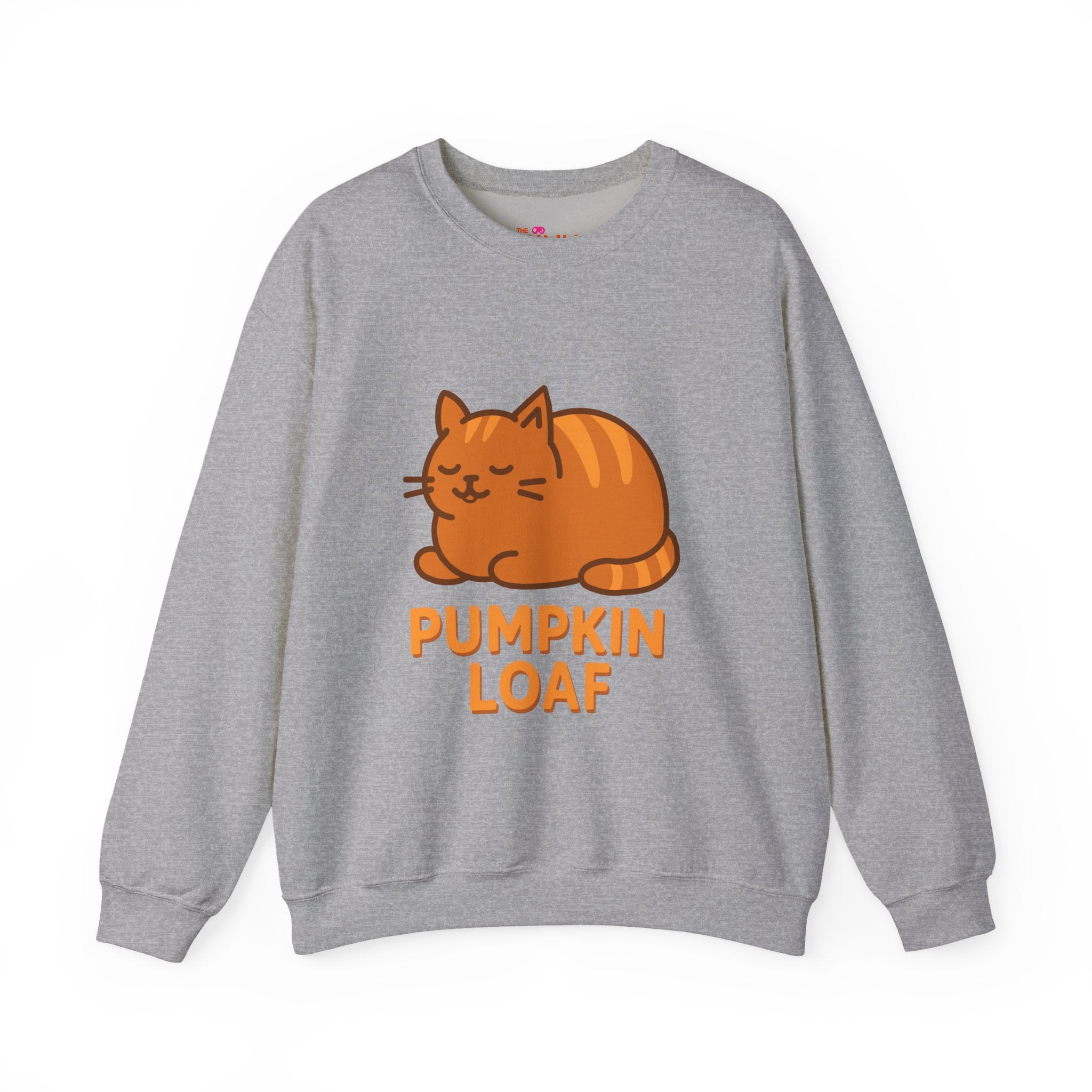 Pumpkin Loaf Crewneck Sweatshirt - Cozy Kitty Pumpkin Loaf Design