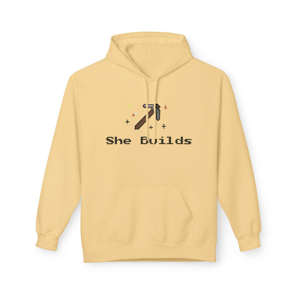 She Builds Fleece Hoodie 11159225461903220465_2048