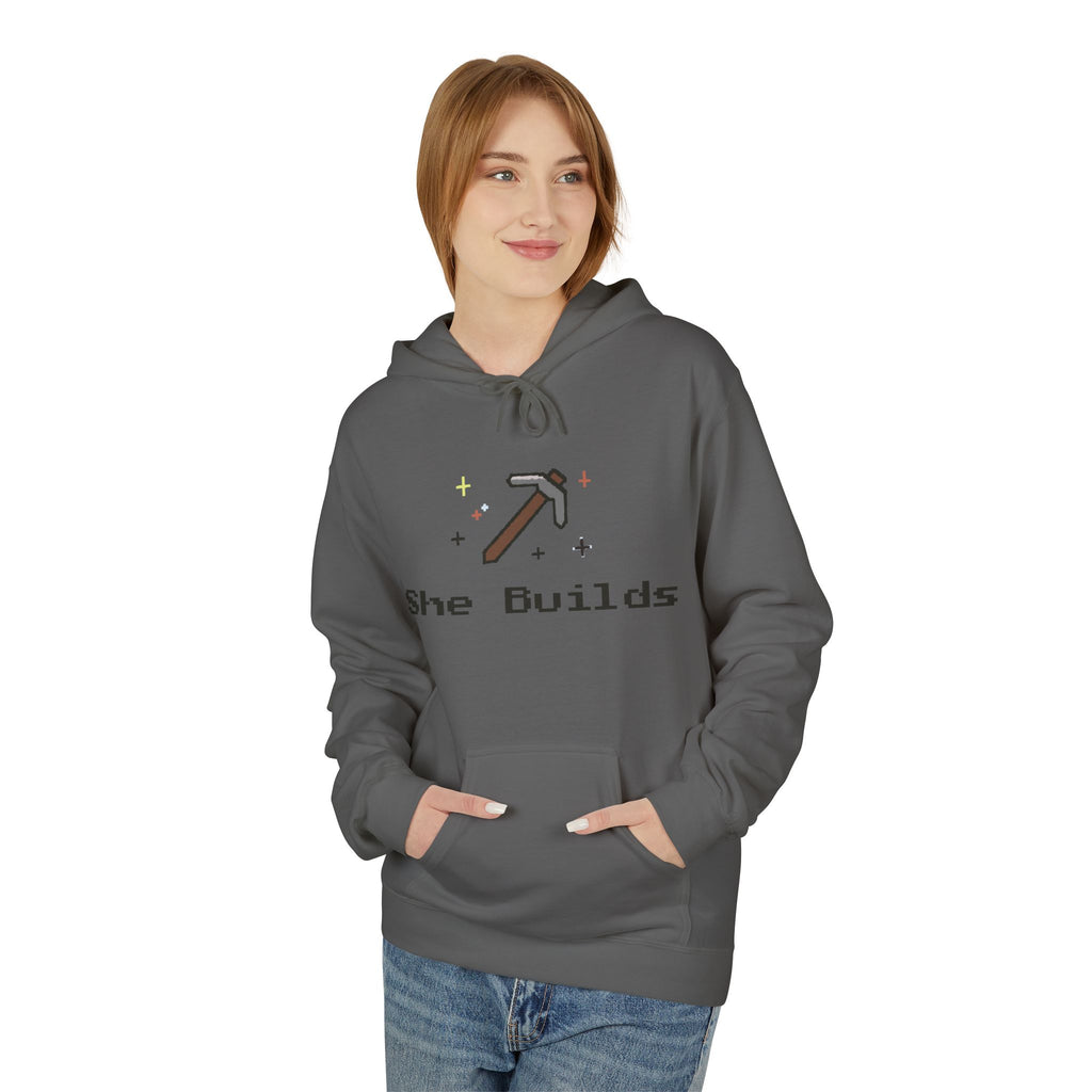 She Builds Fleece Hoodie 11263765005056253115_2048