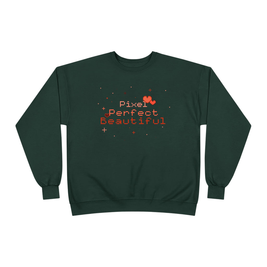 Pixel Perfect Beautiful-Crewneck Sweatshirt Deep Forest 11459205281975143138_2048