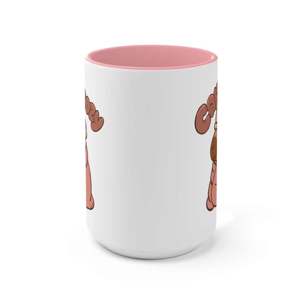 Accent Mug — 'Cozy Cozy' Bear Illustration Coffee Tea Cup