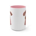 Accent Mug — 'Cozy Cozy' Bear Illustration Coffee Tea Cup
