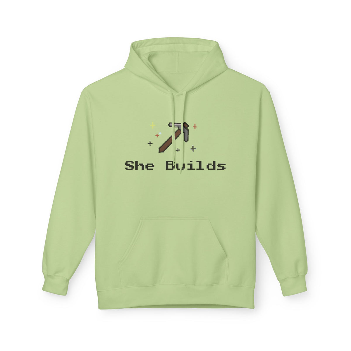 She Builds Fleece Hoodie Pistachio 13193212482330236793_2048