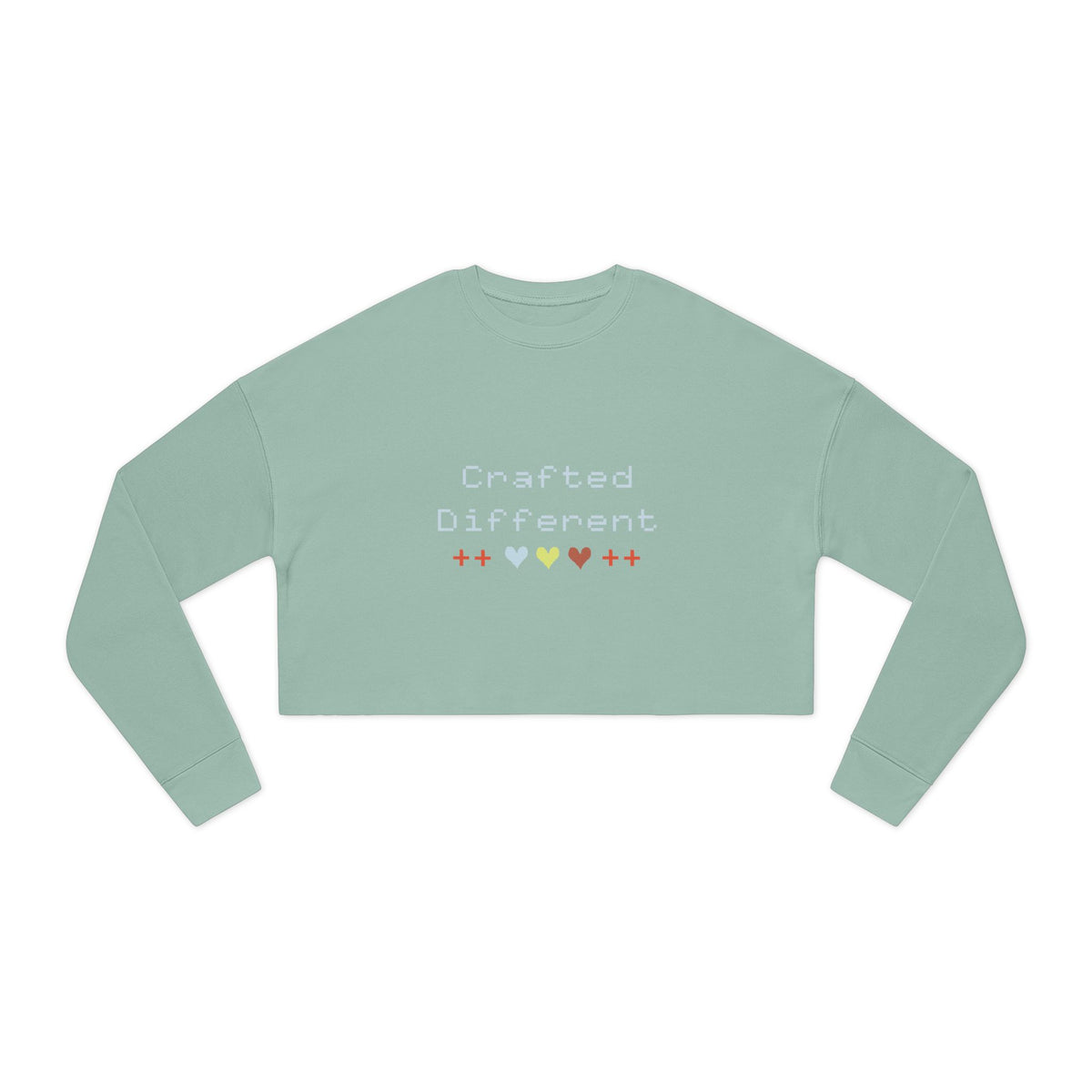 Crafted Different Cropped Sweatshirt Dusty Blue 13319635847055406451_2048