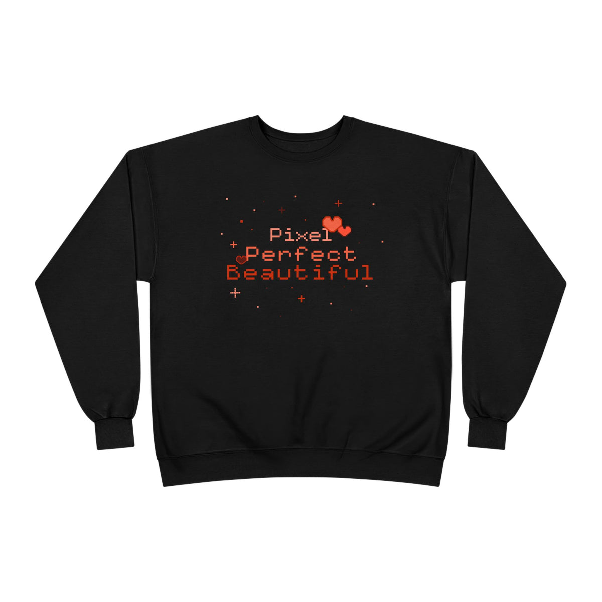 Pixel Perfect Beautiful-Crewneck Sweatshirt Black 14091201370952139464_2048