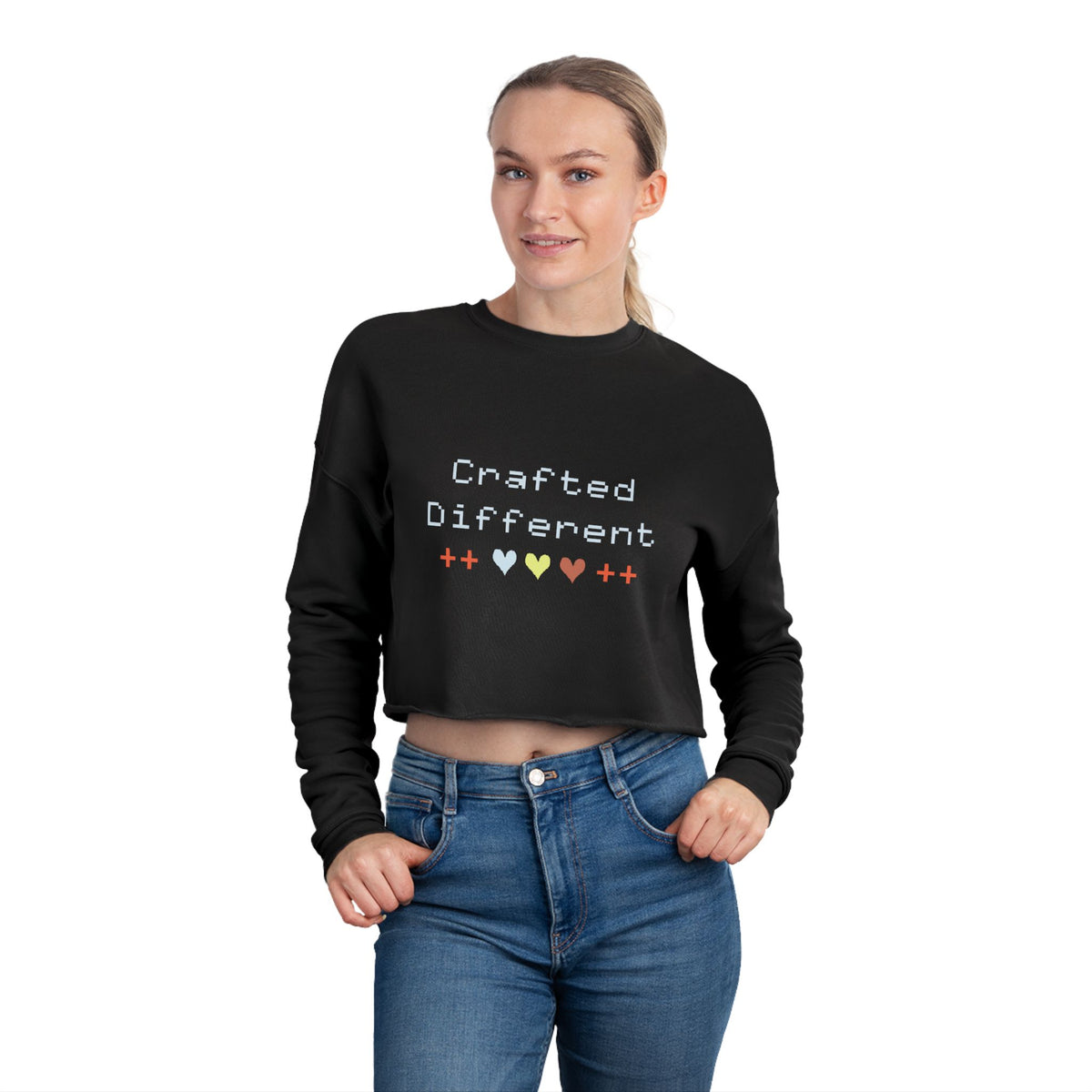 Crafted Different Cropped Sweatshirt 14603075525048377020_2048