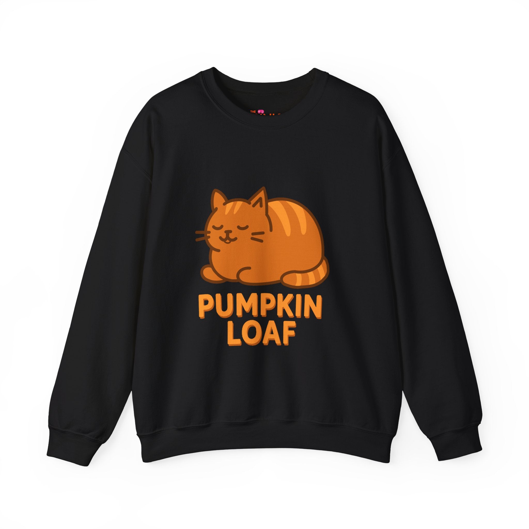 Pumpkin Loaf Crewneck Sweatshirt - Cozy Kitty Pumpkin Loaf Design